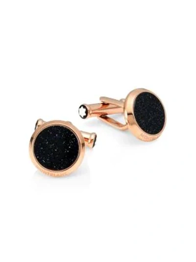 Montblanc Goldtone Stainless Steel Round Cufflinks