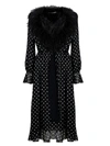 ALESSANDRA RICH BLACK SILK DRESS,FAB1805L900