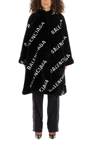 Balenciaga Black Acrylic Coat