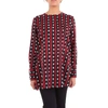 ALYSI ALYSI WOMEN'S RED COTTON BLOUSE,158264A8202RED 44