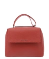 ORCIANI ORCIANI WOMEN'S RED LEATHER HANDBAG,BT2006SOFTRED UNI