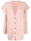 RED VALENTINO PINK CARDIGAN,SR0KAA384LVKU0