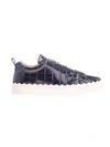 CHLOÉ BLUE LEATHER SNEAKERS,CHC19A1080243C