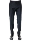 DSQUARED2 BLACK WOOL-SILK BLEND TAILORED TROUSERS,11125016