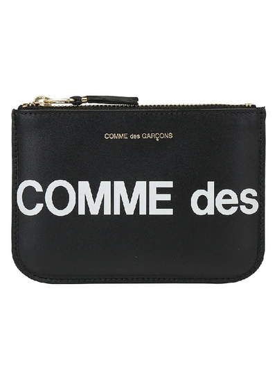 Comme Des Garçons Comme Des Garcons Sa8100hl Huge Logo Wallet In Black,white