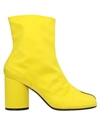 Maison Margiela Ankle Boot In Yellow