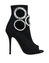Giuseppe Zanotti Crystal Embellished Heeled Boots In Black