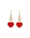 Chopard Happy Hearts 18k Rose Gold Diamond Earrings