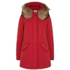 Woolrich Arctic Padded Parka Coat In Red