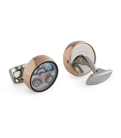Deakin & Francis Moving London Scene Rose Gold And Silver-tone Cufflinks