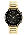 MOVADO CONNECT 2.0 GOLD-TONE STAINLESS STEEL BRACELET TOUCHSCREEN HYBRID SMART WATCH 42MM