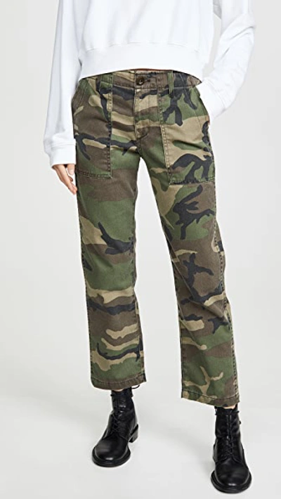 Trave Gwen High-rise Camo Ankle Cargo Jeans In The Big Battle