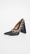 AREA SCALLOPED CRYSTAL "A" HEEL PUMPS