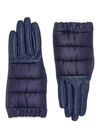 ARISTIDE Puffer panel leather gloves