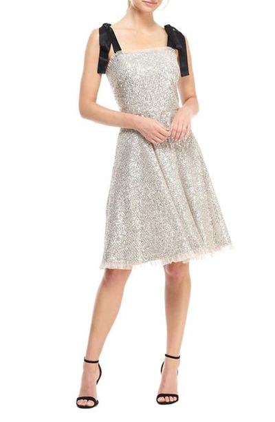 sachin and babi light blue dress Crystal Embellished Cocktail Dress 28098