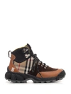 BURBERRY BURBERRY CHECK PANELLED TOR BOOTS