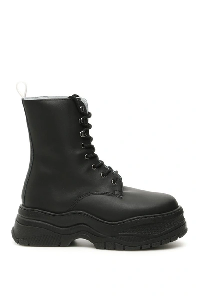 Chiara Ferragni Army Boots In Black