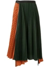 SACAI DOUBLE LAYERED SKIRT