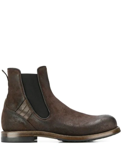 Silvano Sassetti Pull-on Ankle Boots In Brown