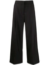 MCQ BY ALEXANDER MCQUEEN PINSTRIPED HIGH-WAISTED TROUSERS