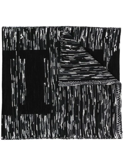 Missoni Intarsia Knit Scarf In Black
