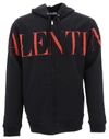 VALENTINO VALENTINO LOGO PRINTED HOODIE