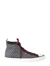 LANVIN LANVIN LOGO HIGH TOP SNEAKERS