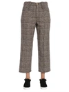 MARC JACOBS MARC JACOBS CROPPED CHECKED PLAID PANTS