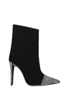 ALEXANDRE VAUTHIER HIGH HEELS ANKLE BOOTS IN BLACK SUEDE,11125246
