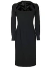 Dolce & Gabbana Sweetheart-neck Fitted Dress In Black
