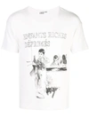 Enfants Riches Deprimes Painting Print T-shirt In White