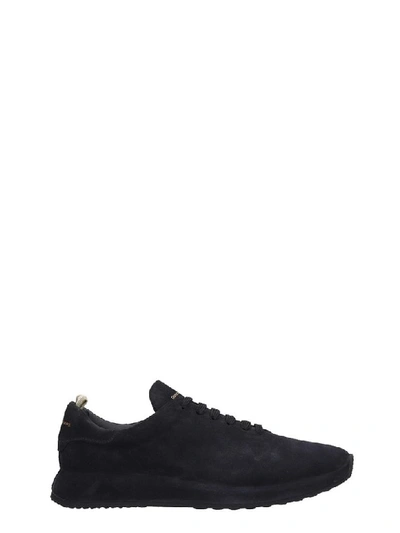 Officine Creative Race 17 Covered-sole Suede Trainers In Navy