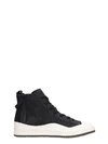 OFFICINE CREATIVE ACE SNEAKERS IN BLACK LEATHER,11126442