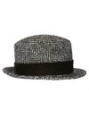 DOLCE & GABBANA STRIPED TRILBY HAT,11126117