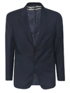 Brioni Fitted Single-breasted Blazer In Navy