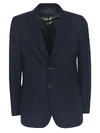 Brioni Fitted Single-breasted Blazer In Navy