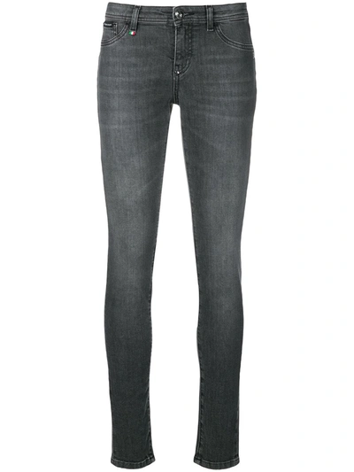 Philipp Plein Slim Fit Jeans In Grey