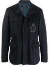 DOLCE & GABBANA EMBROIDERED-BADGE FIELD JACKET