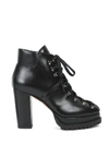 ALAÏA BLACK LEATHER BOOTS,11126809