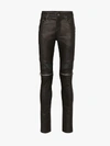 AMIRI AMIRI MX2 LEATHER SLIM FIT JEANS,W9M09180LE13807214