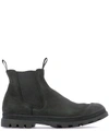 OFFICINE CREATIVE BLACK LEATHER ANKLE BOOTS,OCUKASB003VERTI1000