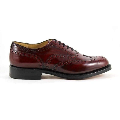 Church's Men's Burgundy Leather Lace-up Shoes