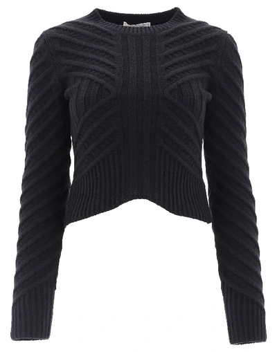 Alexander Mcqueen Black Wool Jumper