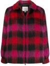 Woolrich Check Pattern Short Jacket In Red