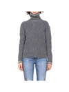 ERMANNO SCERVINO TURTLENECK SWEATER WITH LONG SLEEVES AND BRIGHT INSERTS,11126906