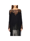 ERMANNO SCERVINO SWEATER WITH LONG SLEEVES AND LACE INSERTS,11126905