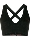 Ben Taverniti Unravel Project Texturierter Sport-bh In Black