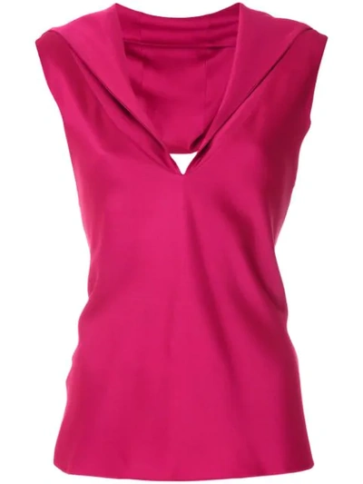 Gloria Coelho Cut Out Detail Blouse In 1060