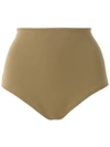 Gloria Coelho High Waist Bikini Bottom In Neutrals