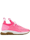 Versace Chain Reaction Sneakers In Pink